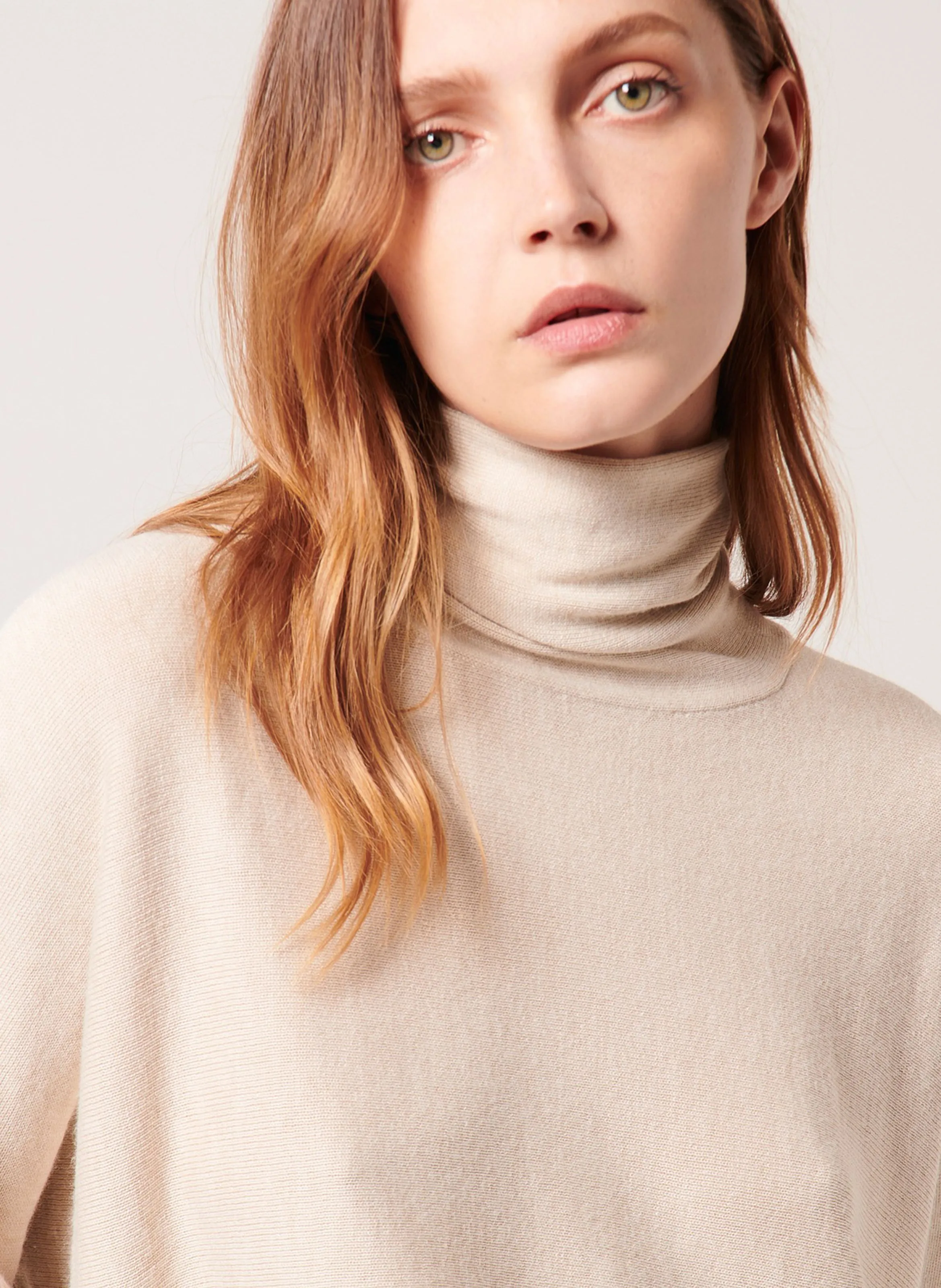  ZAPA   PRUNA - Cardigan lungo in filato misto lana | Beige